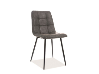 Jídelní židle LOOK, šedá / černá