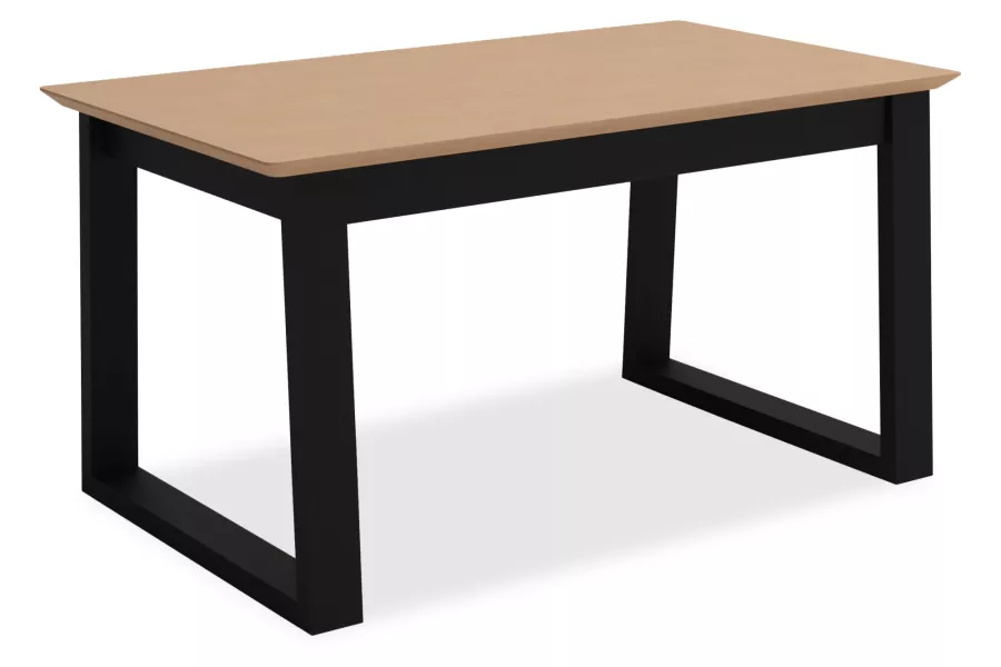 Jídelní stůl rozkládací STF 43, dýha/masiv buk, 140x80 cm, až 180 cm
