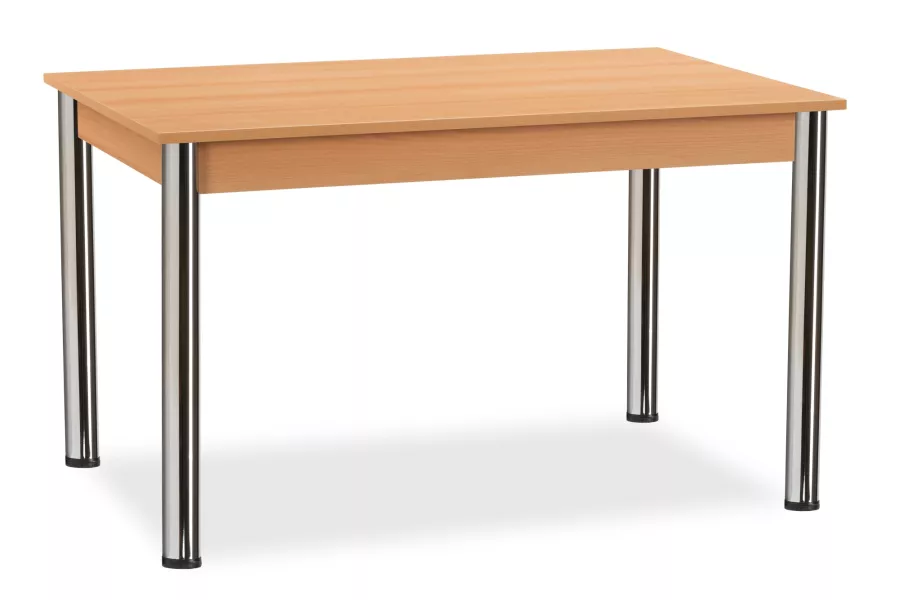 Jídelní stůl TORINO 18 mm, lamino/ABS/chrom, 80x80 cm, až 160 cm