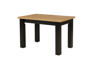 Jídelní stůl Zeus, lamino/masiv, 120x80 cm, po rozložení až 240 cm