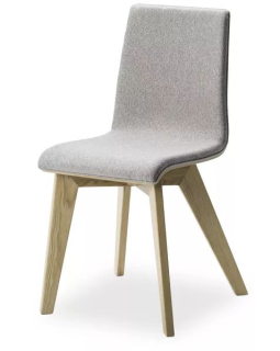 Židle Mirka, dřevěná podnož, sedák čaloun