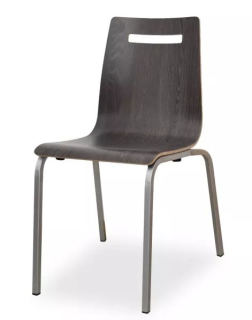 Židle Prima, podnož chrom, Rall 9006